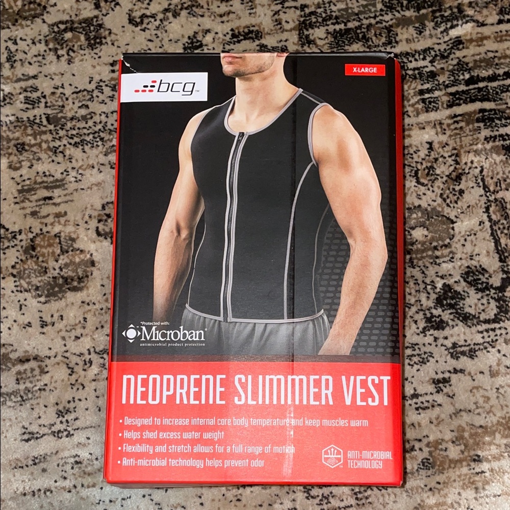 NEW BCG Neoprene Slimmer Vest - Black and Gray